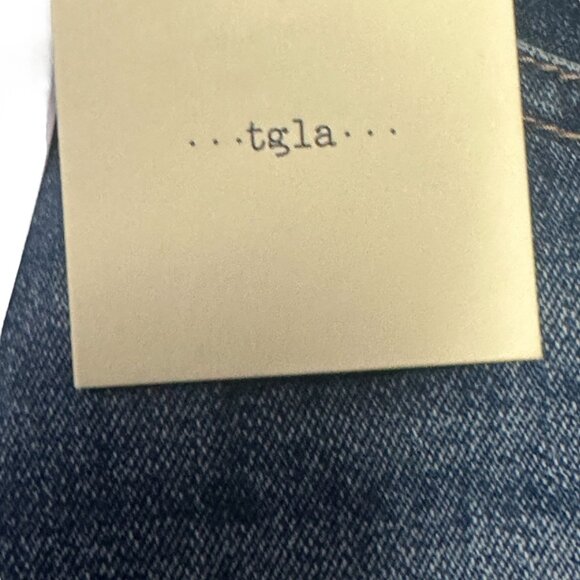 NWT tgla Womens Plus Size 2X Blue Jeans Button Fly Straight Leg Ankle High Rise - Picture 12 of 16